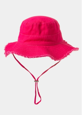 Fuchsia Cotton Bucket Hat
