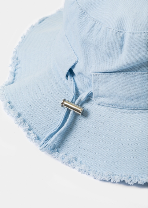 Light Blue Cotton Bucket Hat