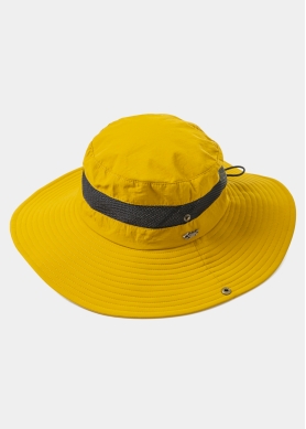 Mustard Active Bucket Hat w/ See-through Detail