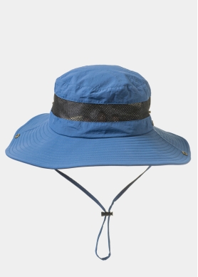 Blue Active Bucket Hat w/ See-through Detail
