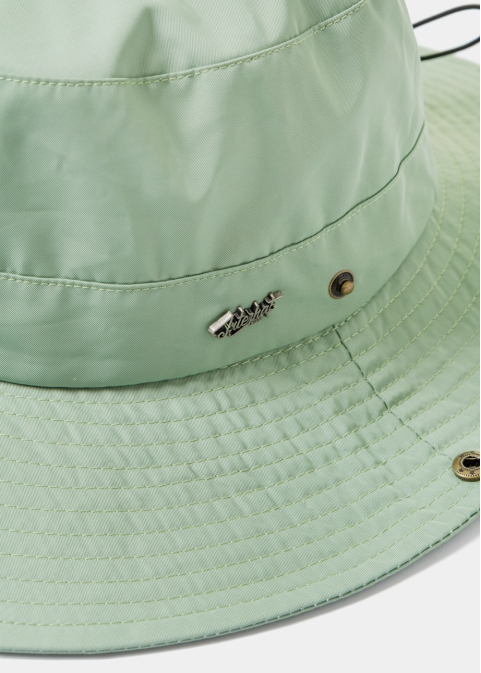 Green Active Bucket Hat w/ Side Buttons