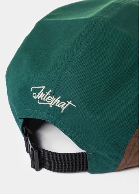 Multicolor Cotton Camper Cap - Green