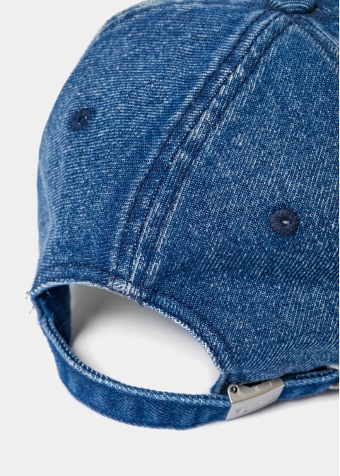Ripped Jean Cap - Navy Blue