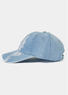 Ripped Jean Cap - Light Blue
