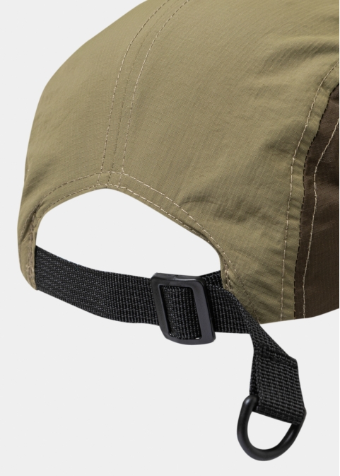 Tricolor Camper Cap in Brown, Yellow & Khaki