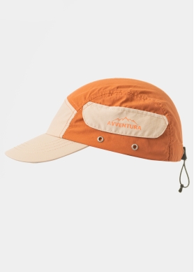 Orange Camper Cap w/ Side Pocket