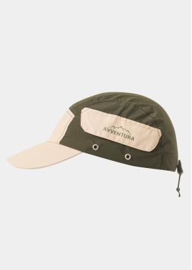Khaki Camper Cap w/ Side Pocket