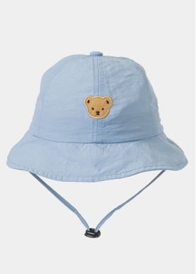 Light Blue Kids Bucket Hat w/ Teddy Bear