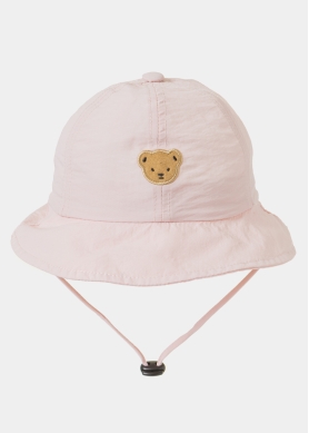Pink Kids Bucket Hat w/ Teddy Bear