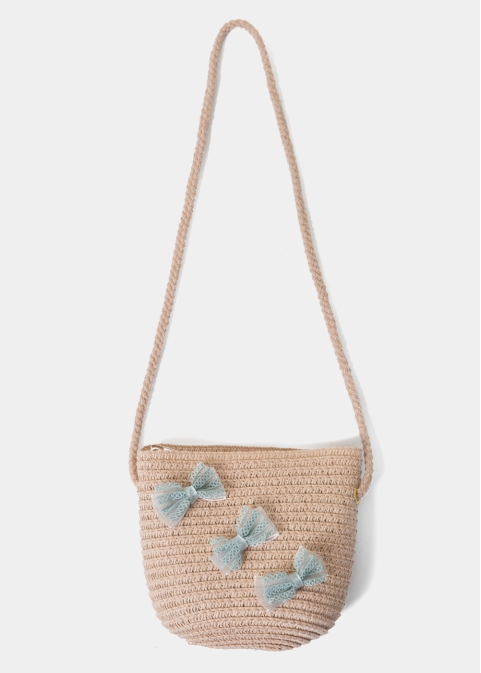 Pink Kids Bag w/ Blue Bows