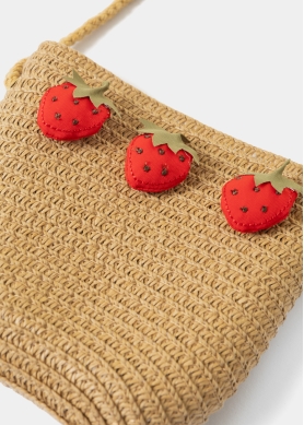 Brown Kids Bag w/ Strawberries