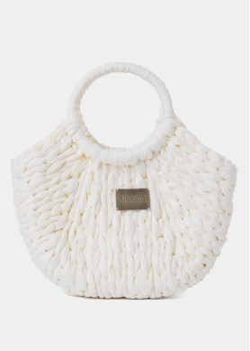 Ecru Mini Knitted Bag