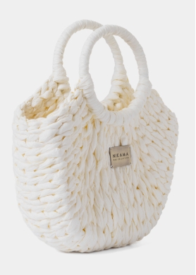 Ecru Mini Knitted Bag