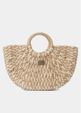 Beige & Ecru Knitted Bag