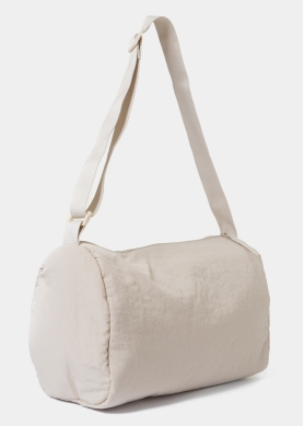 Beige Barrel Technical Bag