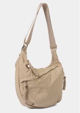 Beige Muti-Pocket Crossbody Technical Bag 