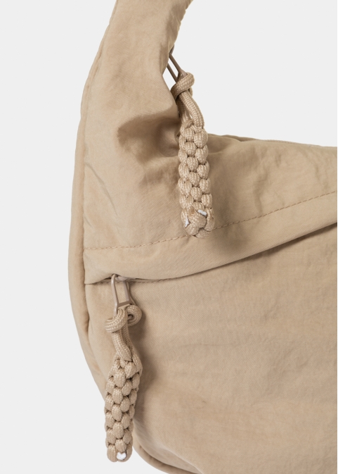 Beige Muti-Pocket Crossbody Technical Bag 