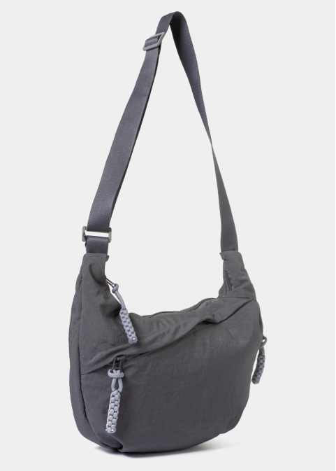 Grey Muti-Pocket Crossbody Technical Bag 