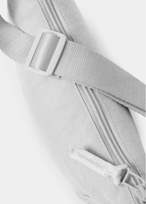 Light Grey Crossbody Technical Bag 