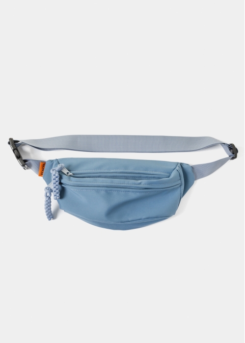 Blue Multi-Pocket Belt Bag 