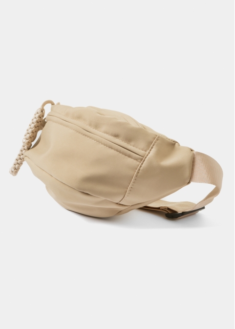 Beige Multi-Pocket Belt Bag 