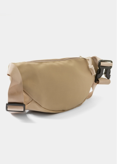 Beige Multi-Pocket Belt Bag 
