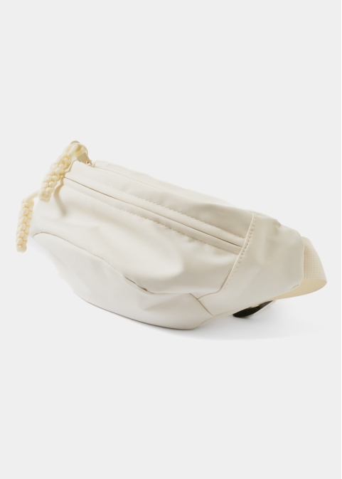 Ecru Multi-Pocket Belt Bag 