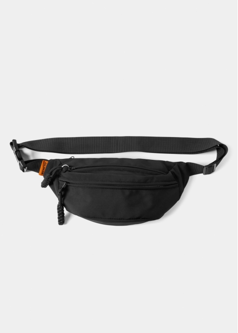 Black Multi-Pocket Belt Bag 