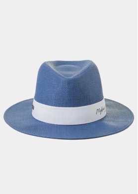 Navy Blue "Mykonos" Panama Style Hat