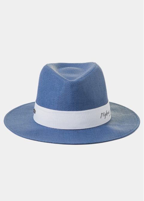 Navy Blue "Mykonos" Panama Style Hat