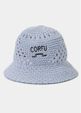 Light Blue "Corfu" Knitted Bucket Hat 