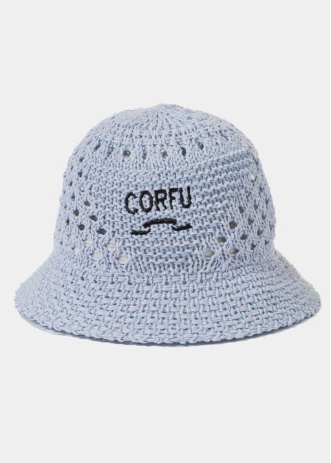 Light Blue "Corfu" Knitted Bucket Hat 