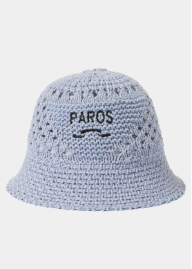 Light Blue "Paros" Knitted Bucket Hat 