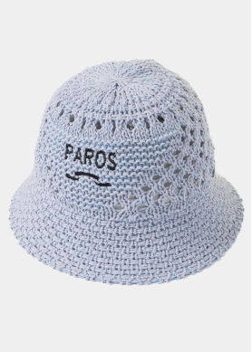 Light Blue "Paros" Knitted Bucket Hat 