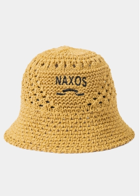 Brown "Naxos" Knitted Bucket Hat 