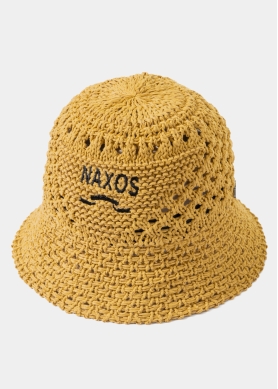 Brown "Naxos" Knitted Bucket Hat 