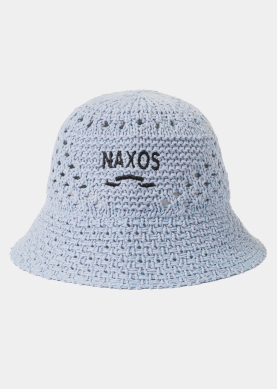 Light Blue "Naxos" Knitted Bucket Hat 