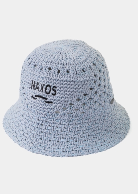 Light Blue "Naxos" Knitted Bucket Hat 