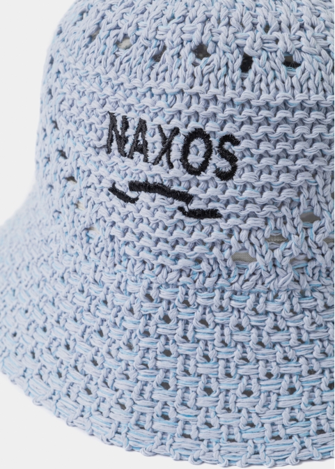 Light Blue "Naxos" Knitted Bucket Hat 