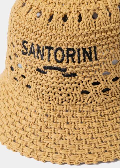 Brown "Santorini" Knitted Bucket Hat 