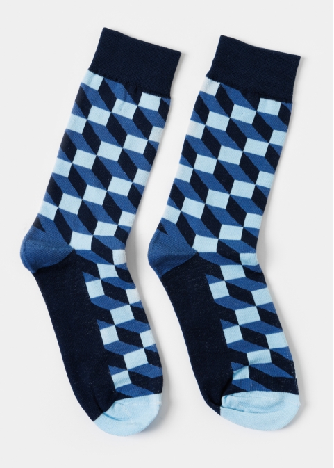 Unisex Socks w/ Illusion Pattern