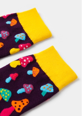 Unisex Socks w/ Mushrooms 