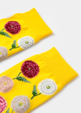 Unisex Socks w/ Flowers 
