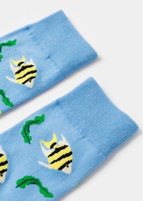 Unisex Socks w/ Yellow Fishes