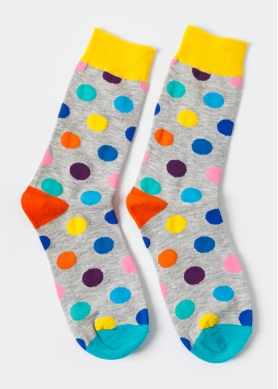 Unisex Socks w/ Colorful Dots