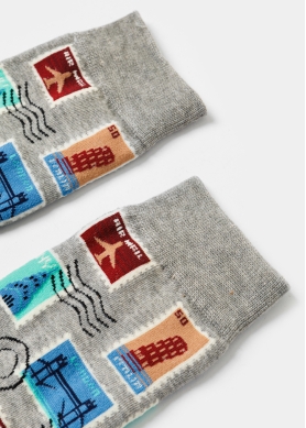 Unisex Socks w/ Postage Stamps 