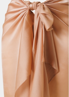 Brown See - Through Pareo