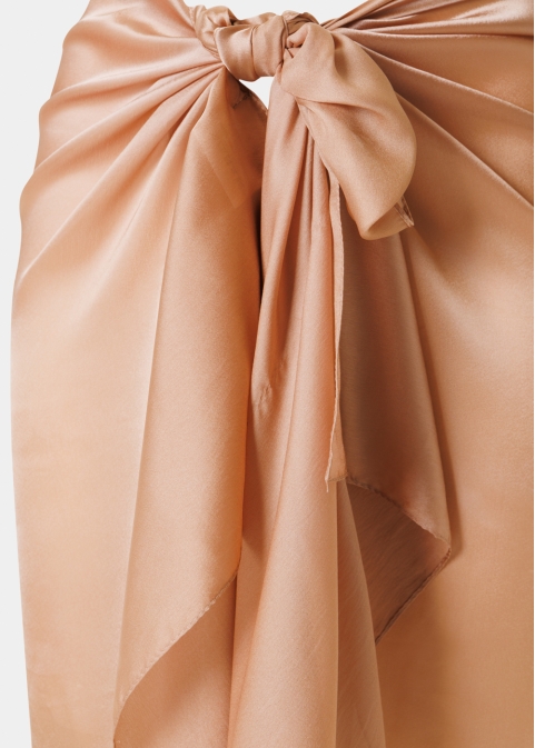 Brown See - Through Pareo