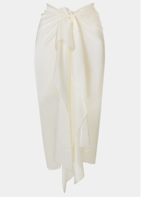 Ecru See - Through Pareo