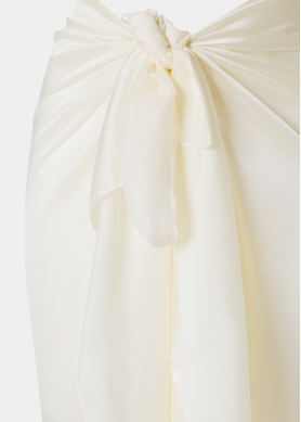 Ecru See - Through Pareo